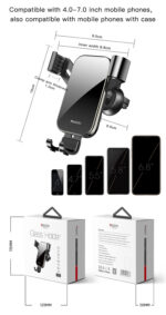 C87 360 Angle Adjustable Mobile Phone Air Vent Holder Bracket Universal Gravity Car Phone Holder - Image 8