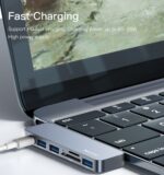 HB10 Aluminum Alloy USB C Extender Type-C Hub Laptop Computer USB Transmitter Hub Adapter - Image 11