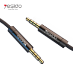 YAU14 1m Nylon Braided 3.5Mm To 3.5Mm Jack plug Speakers Music Connection Aux Auxiliar Audio Cable