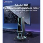 HB25 3.5MM Expansion interface HUB Function Seven Colorful RGB Muiti Functionel Headphone Holder - Image 2