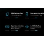 HB25 3.5MM Expansion interface HUB Function Seven Colorful RGB Muiti Functionel Headphone Holder - Image 3