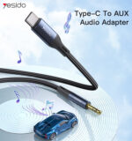 YAU36 Nylon Braid USB TC To 3.5mm Pin Audio Cable for Mobile Phone| Headphone USB C Aux Converter - Image 6