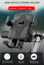 C94 Easily Using Adjustable Mount Cellphone Holder For Bicycle Silicon Tape Bike Mobile Phone Holder - Image 6