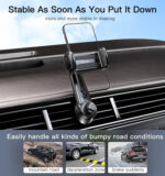 C165  Air Vent Phone Holder | Unique Olecranon Design 720 two-way rotation Car Phone Holder - Image 9