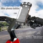 C66 360 Degree Universal Adjustable Silicone Mobile Phone Holder For Bicycle and Motorcycle - Image 6