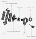 C66 360 Degree Universal Adjustable Silicone Mobile Phone Holder For Bicycle and Motorcycle - Image 8