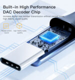 YAU36 Nylon Braid USB TC To 3.5mm Pin Audio Cable for Mobile Phone| Headphone USB C Aux Converter - Image 12