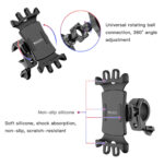 C66 360 Degree Universal Adjustable Silicone Mobile Phone Holder For Bicycle and Motorcycle - Image 11