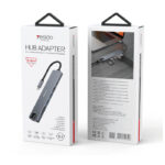 HB27 Aluminum Alloy PD100W Fast Charging Eight In One Type-C Interface Expansion Dock USB Hub - Image 5