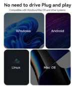 HB27 Aluminum Alloy PD100W Fast Charging Eight In One Type-C Interface Expansion Dock USB Hub - Image 17