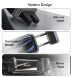 C124 360 Degree Rotation Dual Double Clip Air Vent Outlet Car Holder Cell Mobile Phone Holder - Image 11