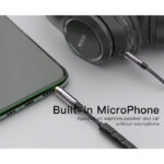 YAU30 Wholesale Nylon Braided Splitter 3.5mm Plug With Volume Control Aux Audio Cable - Image 3