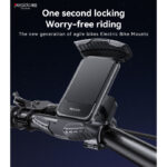 C249 360 Rotation Adjustable One-touch Stabilization Locking Bicycle Car Phone Holder - Image 2