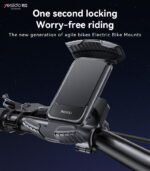 C249 360 Rotation Adjustable One-touch Stabilization Locking Bicycle Car Phone Holder - Image 6