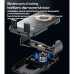 C307 360 Rotation Electric Locking 15W Wireless Fast Charging Transparent Car Phone Holder - Image 4