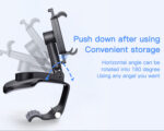 C101 Rearview Mirror 360 Rotating Hand Abs Flexible Stand Clamp Dashboard Phone Holder For Car - Image 9