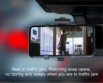 C101 Rearview Mirror 360 Rotating Hand Abs Flexible Stand Clamp Dashboard Phone Holder For Car - Image 10