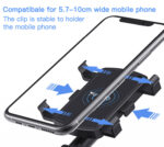 C101 Rearview Mirror 360 Rotating Hand Abs Flexible Stand Clamp Dashboard Phone Holder For Car - Image 13