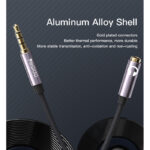 YAU28 15cm 3.5mm Male Jack To Female Earphone And Microphone Port AUX Audio Cable - Image 4