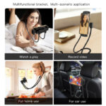C80 Multifunction Bed Desktop Phone Bracket Mount Flexible Long Arm Neck Lazy Tablet Phone Holder - Image 3