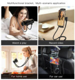 C80 Multifunction Bed Desktop Phone Bracket Mount Flexible Long Arm Neck Lazy Tablet Phone Holder - Image 9