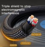 YAU30 Wholesale Nylon Braided Splitter 3.5mm Plug With Volume Control Aux Audio Cable - Image 11