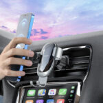 C122 Factory Custom Vehicle Mobile Phone Holder | Air Vent Clip Gravity Car Cell Phone Holder - Image 2