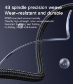 CA129C 1.2M USB To Type-C 18W Fast Chagrging Built-in Smart Chip Aluminum Alloy Braided Data Cable - Image 14