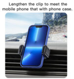 C161 Car Air Vent Phone Holder | Car Cell Phone Mount Cradle with Adjustable Clip - Image 13