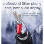 YAU14 1m Nylon Braided 3.5Mm To 3.5Mm Jack plug Speakers Music Connection Aux Auxiliar Audio Cable - Image 3