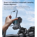 C312 Yesido Motorized Clamping Auto Alignment 15W Wireless Charging Car Air Vent Phone Holder - Image 4