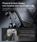 C312 Yesido Motorized Clamping Auto Alignment 15W Wireless Charging Car Air Vent Phone Holder - Image 14