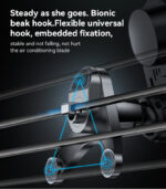 C312 Yesido Motorized Clamping Auto Alignment 15W Wireless Charging Car Air Vent Phone Holder - Image 16