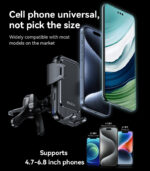 C312 Yesido Motorized Clamping Auto Alignment 15W Wireless Charging Car Air Vent Phone Holder - Image 17