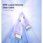 CA152 1Meter 60W Liquid Silicone Cable Type-C To Type-C Fast Charge Data Cable - Image 2