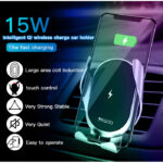 C78 Air Vent Phone Holder | Fast Charging Mount 15W Qi Wireless Mobile Phone Charger For Car - Image 2
