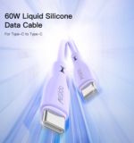 CA152 1Meter 60W Liquid Silicone Cable Type-C To Type-C Fast Charge Data Cable - Image 6
