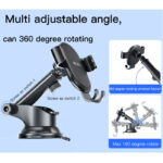 C120 Phone Holder Replaceable Base 360 Degree Flexible Universal Dashboard Car Mobile Phone Holder - Image 4