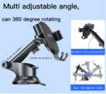 C120 Phone Holder Replaceable Base 360 Degree Flexible Universal Dashboard Car Mobile Phone Holder - Image 9