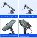 C120 Phone Holder Replaceable Base 360 Degree Flexible Universal Dashboard Car Mobile Phone Holder - Image 10