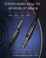 YAU14 1m Nylon Braided 3.5Mm To 3.5Mm Jack plug Speakers Music Connection Aux Auxiliar Audio Cable - Image 12