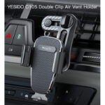 C105 Universal 360 Air Vent Mobile Phone Holder Gravity Hanger Clip For Car - Image 2