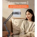 C296 360°Free Adjustment Multi-directional Folding Shaft Phone Holder | Desktop Lazy Man Stand - Image 2