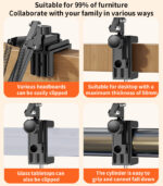 C296 360°Free Adjustment Multi-directional Folding Shaft Phone Holder | Desktop Lazy Man Stand - Image 17