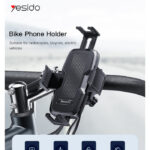 C127 360 Rack Rubber Car Cycle Silicone Bicycle Motor Mobile Cell Smart Phone Holder For Bike - Image 2
