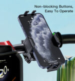 C127 360 Rack Rubber Car Cycle Silicone Bicycle Motor Mobile Cell Smart Phone Holder For Bike - Image 9