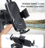 C127 360 Rack Rubber Car Cycle Silicone Bicycle Motor Mobile Cell Smart Phone Holder For Bike - Image 11