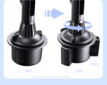 C195 Mobile Phone Holder Cup Mount Tightly Grip Design 360 Rotational Adjustable Car Cup Holder - Image 11