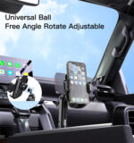 C195 Mobile Phone Holder Cup Mount Tightly Grip Design 360 Rotational Adjustable Car Cup Holder - Image 14