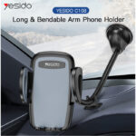 C108 High Quality Auto Extendng Clamp Arm Windshield Phone Holder For Car - Image 2